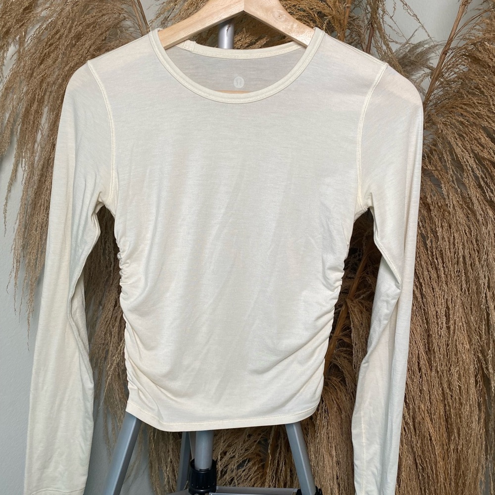 Lululemon Without Pause in Heathered Ivory like All it Takes